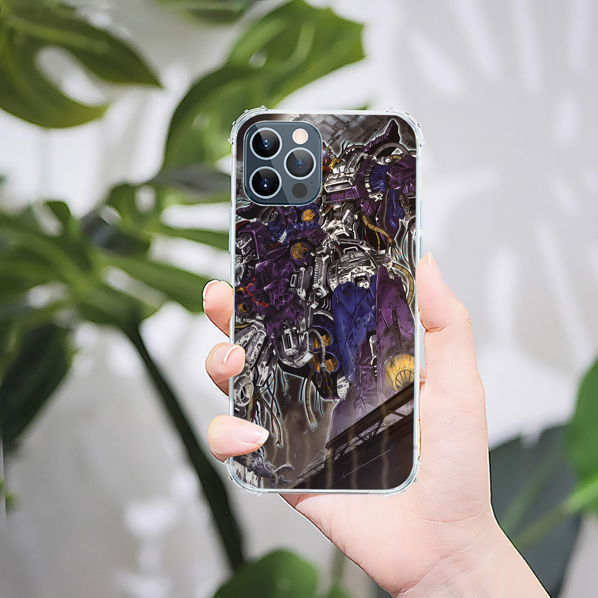 （画像用） 機動戦士ガンダム Mobile Suit Gundam 【iPhone 12シリーズ対応】透明スマホケース（クリアソフトケース）